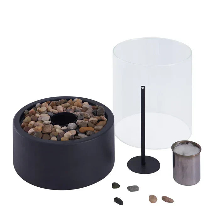 Trendy &amp; Portable Table Fire Lantern - GlowLuxe