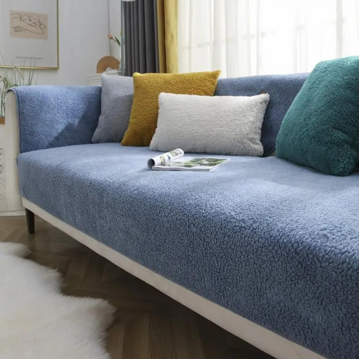 Fleece Sofa Cover Waterproof Non Slip