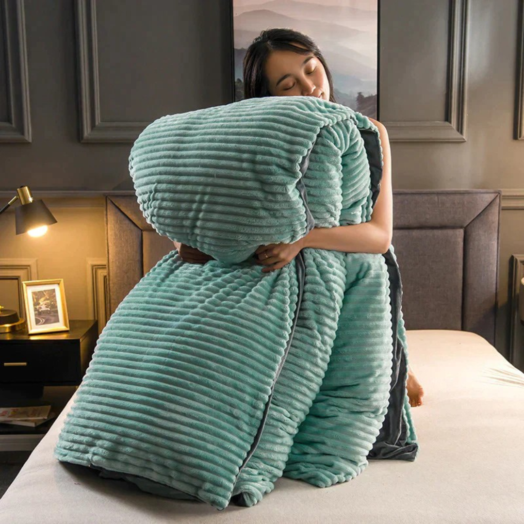 Fleece Blanket Soft Warm Plush Bedding