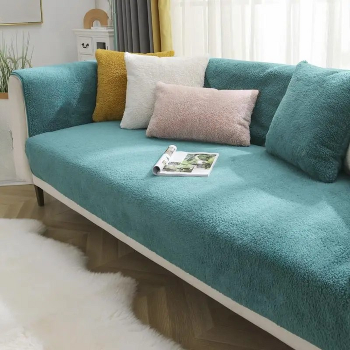 Fleece Sofa Cover Waterproof Non Slip