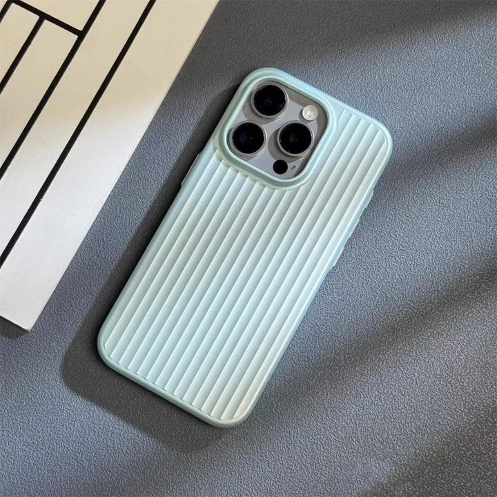 Phone Case Slim Shockproof Ribbed Matte