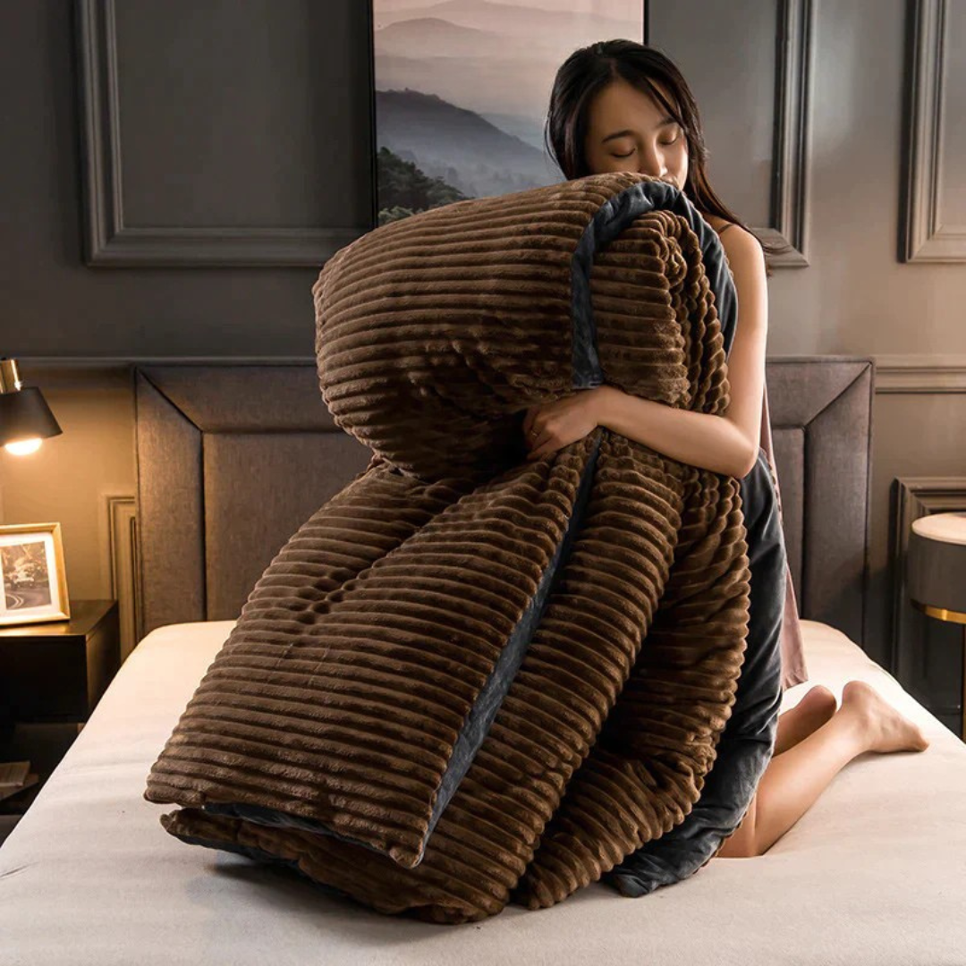 Fleece Blanket Soft Warm Plush Bedding