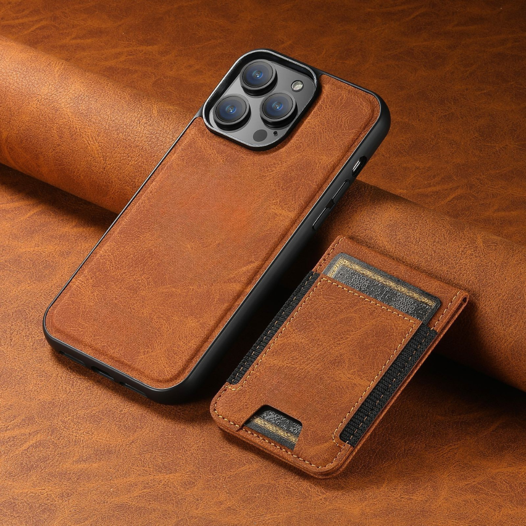 Leather Phone Case Card Holder Stand Cover
