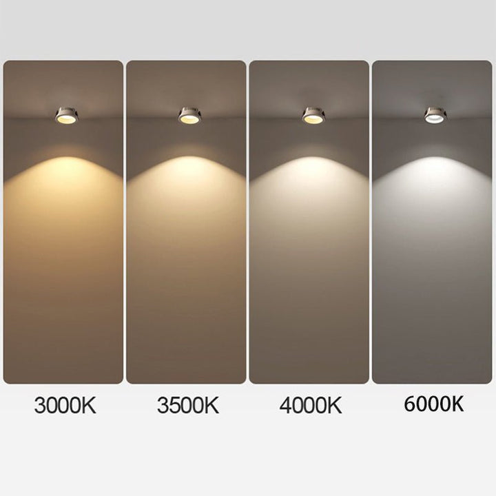 Origo Minimalistic LED Ceiling Light - Adjustable Round Recessed Lamp