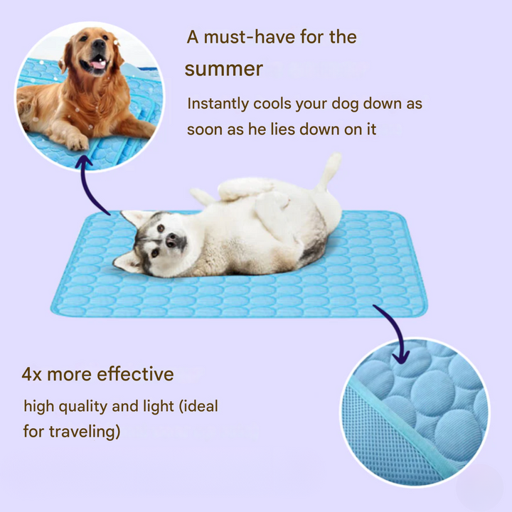 Innovative Cooling Mat for Dogs (4x Cooling Power) - ChillComfort
