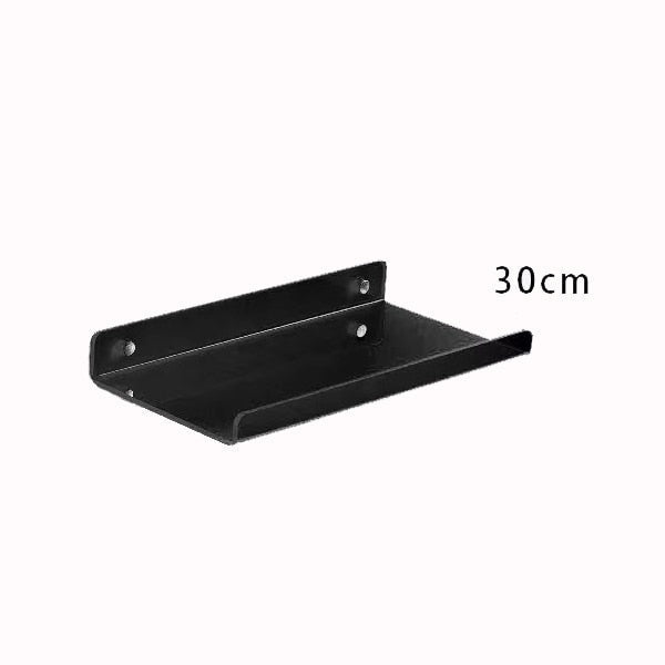 Invisible coloured wall-mounted floating shelves