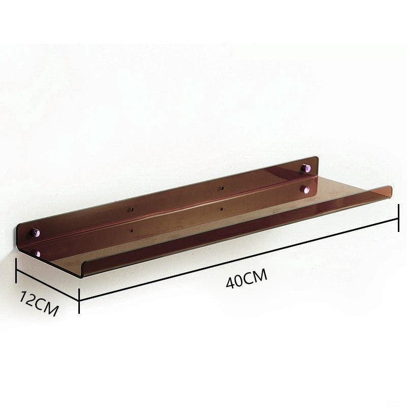 Invisible coloured wall-mounted floating shelves