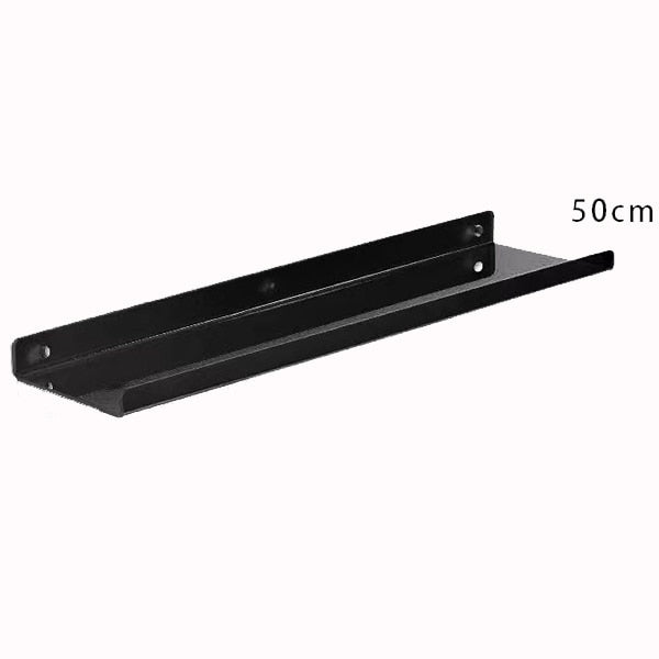 Invisible coloured wall-mounted floating shelves