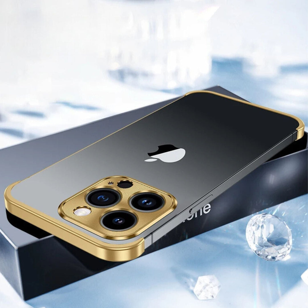 Ultra-Thin Metal Phone Case | Slim and Sturdy | Shockproof Protection for iPhone and Android |
