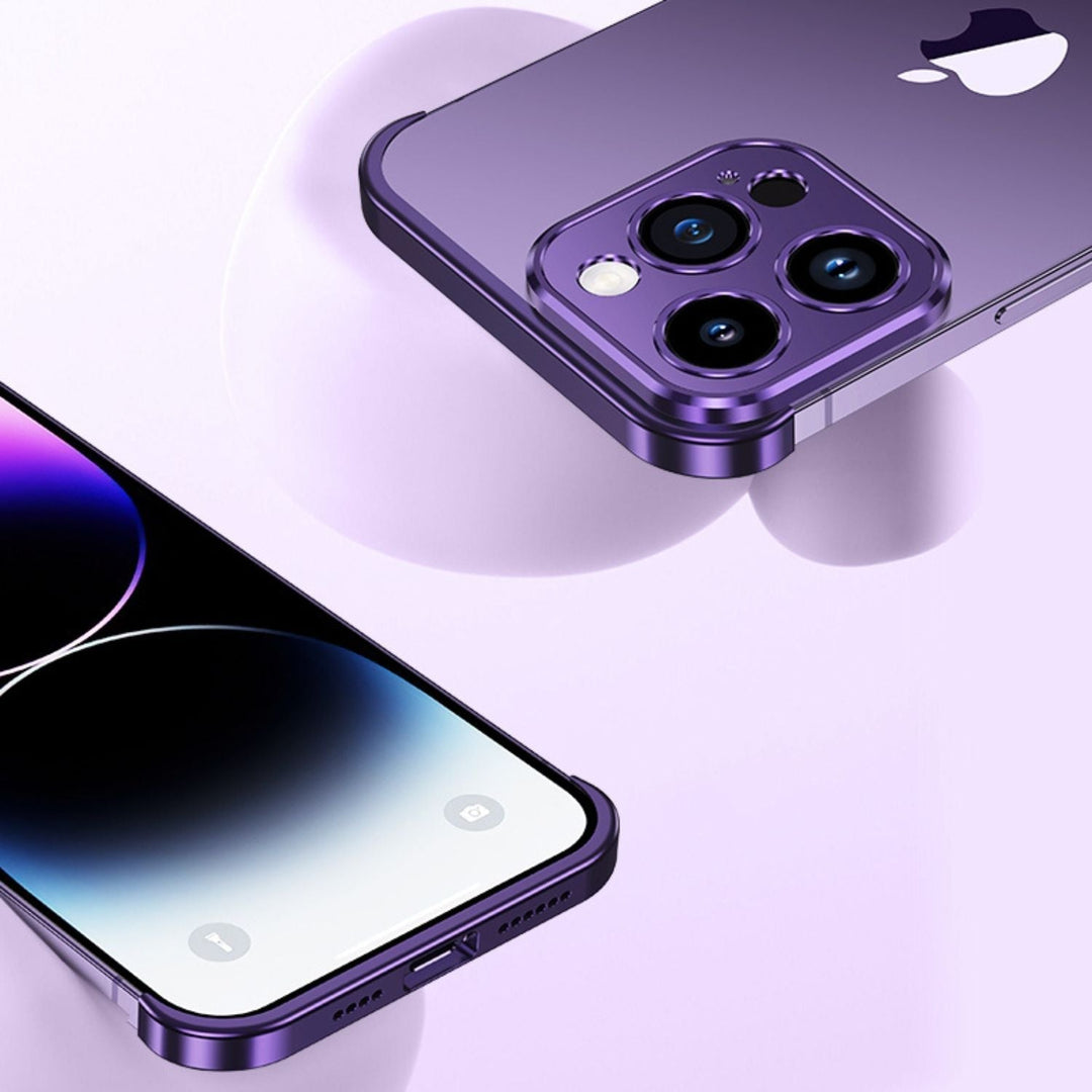 Ultra-Thin Metal Phone Case | Slim and Sturdy | Shockproof Protection for iPhone and Android |