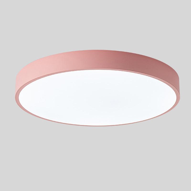 Wood Macaroon Circular Ceiling Light