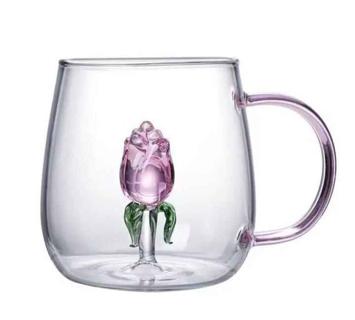 La Vie En Rose | Champagne Glass - Handmade
