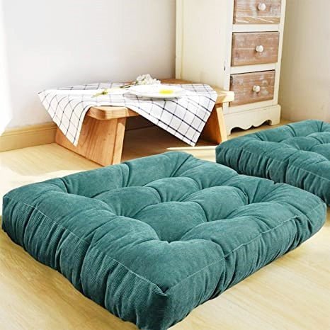 Large thick super soft corduroy floor cushion