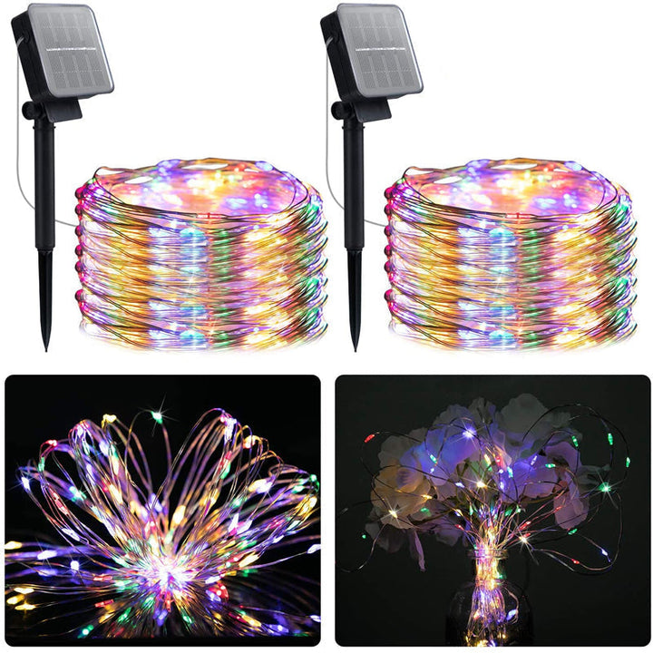 Solar string lights for outdoor use | Waterproof solar garden lights