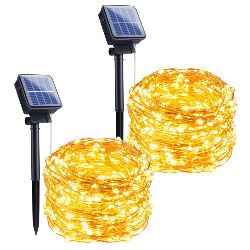 Solar string lights for outdoor use | Waterproof solar garden lights