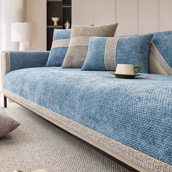 LinenLux Sofa Cover – Elegant Linen Look Protection for Clean and Stylish Living Rooms