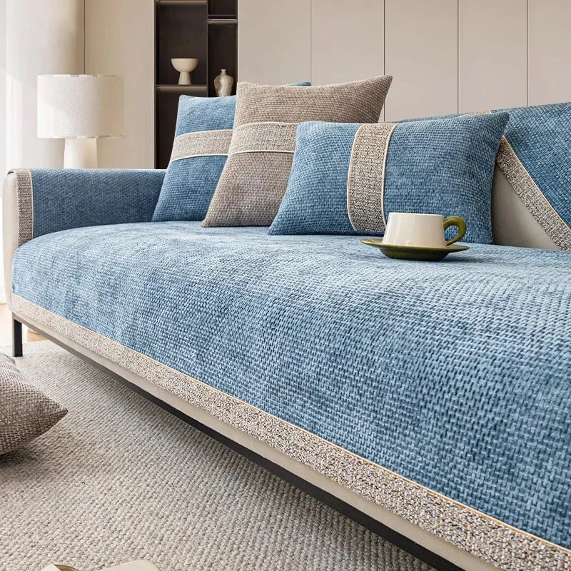LinenLux Sofa Cover – Elegant Linen Look Protection for Clean and Stylish Living Rooms