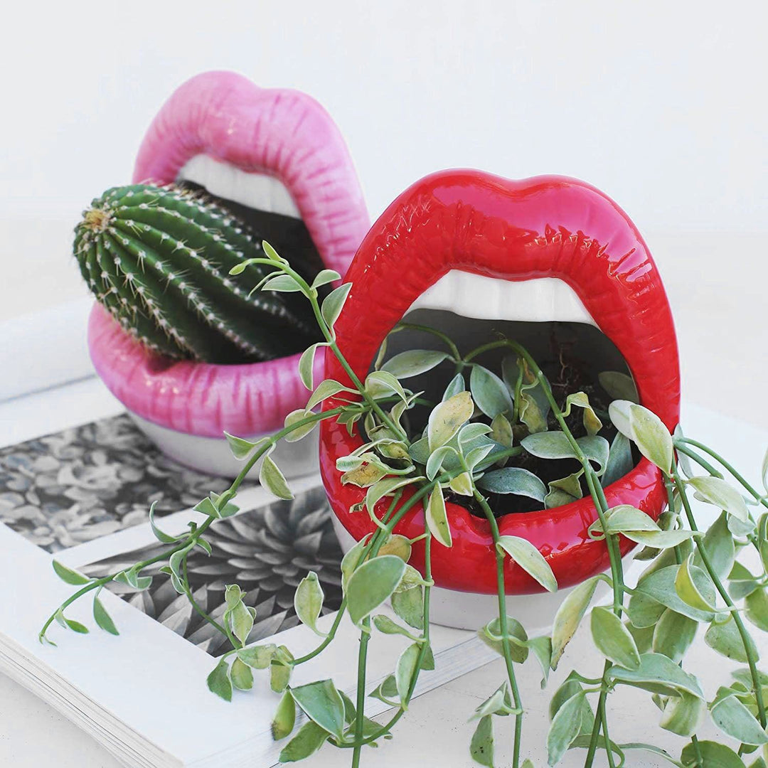 Lips Flower Pot