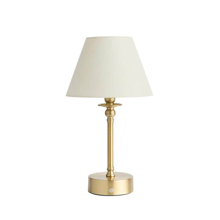 Lucille Ornate LED Rechargeable Wireless Lamp - Brass
