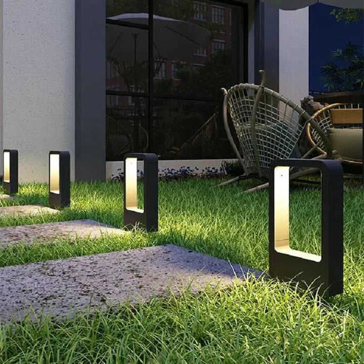 Elegant Aluminum Floor Lamp for a Luxurious Shine Outdoors