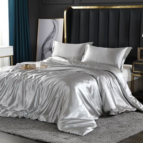 Luxury Silk/Satin Bedding Set (4-Piece) - SilkSleep