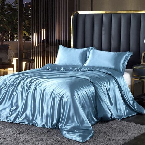 Luxury Silk/Satin Bedding Set (4-Piece) - SilkSleep