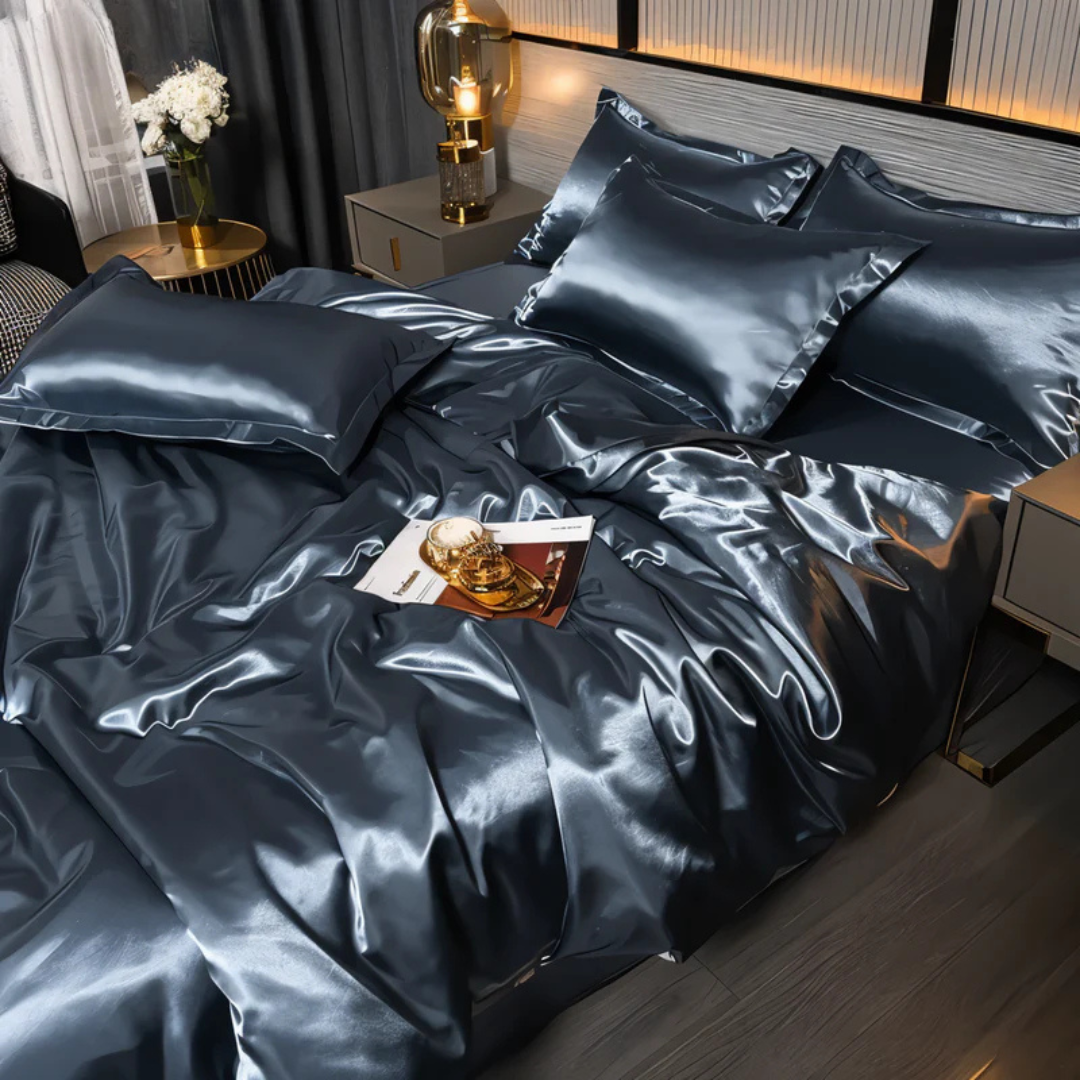 Silk Satin Duvet Cover Bedding Set