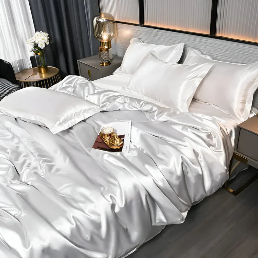 Silk Satin Duvet Cover Bedding Set