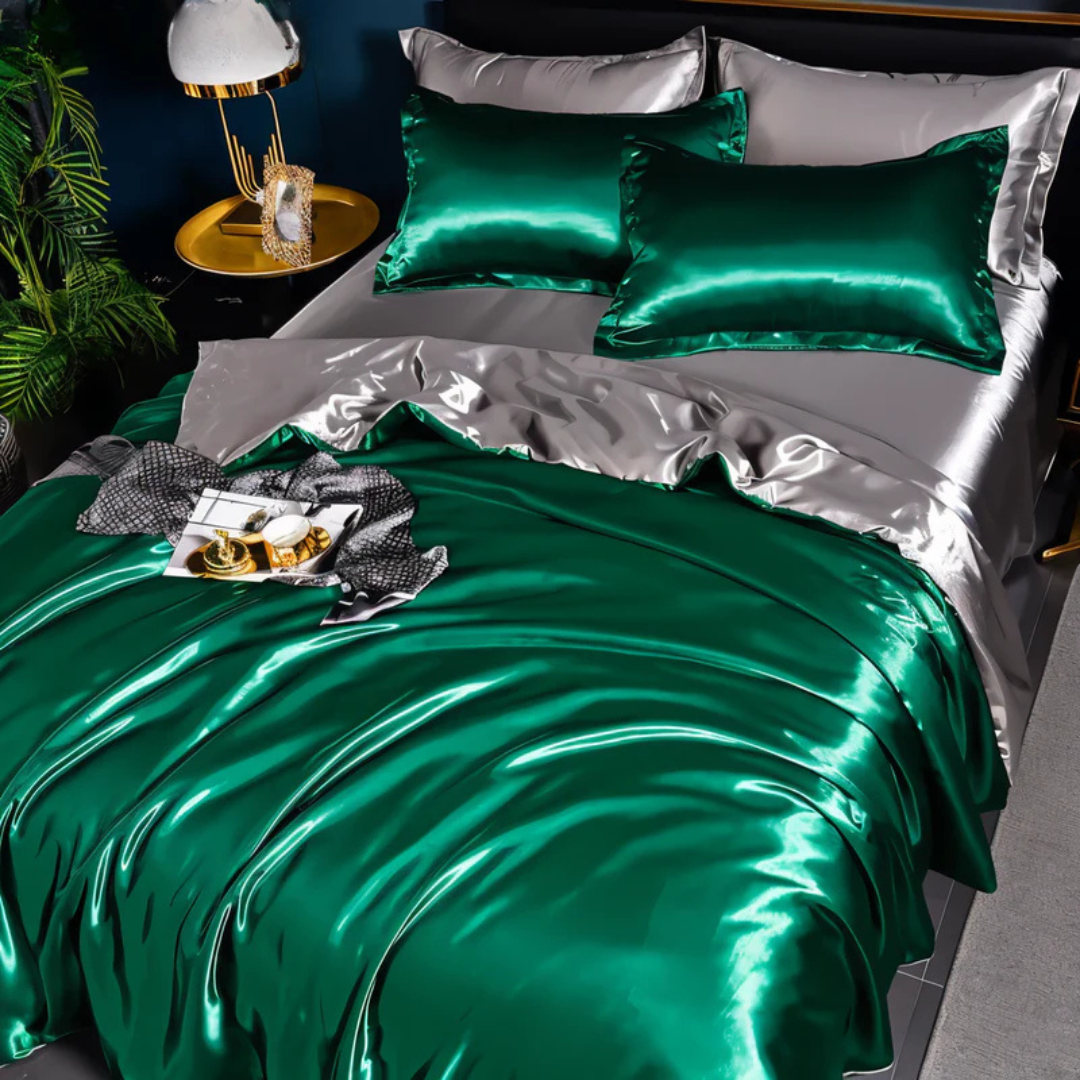 Silk Satin Duvet Cover Bedding Set