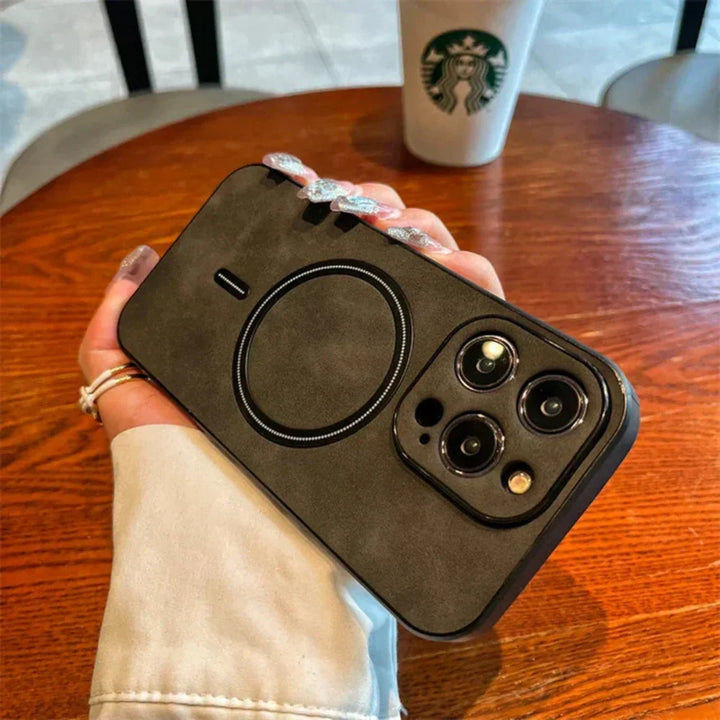 Leather Magnetic Protective Phone Case