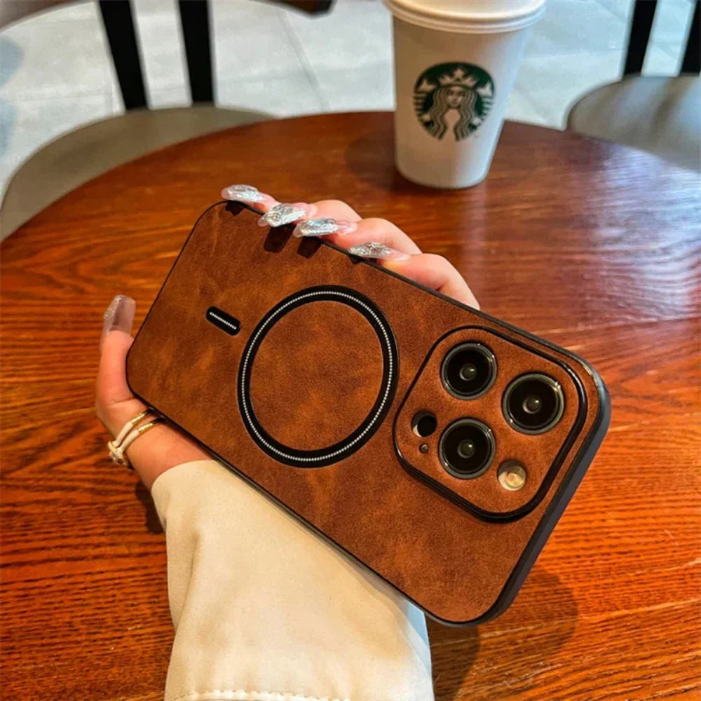 Leather Magnetic Protective Phone Case