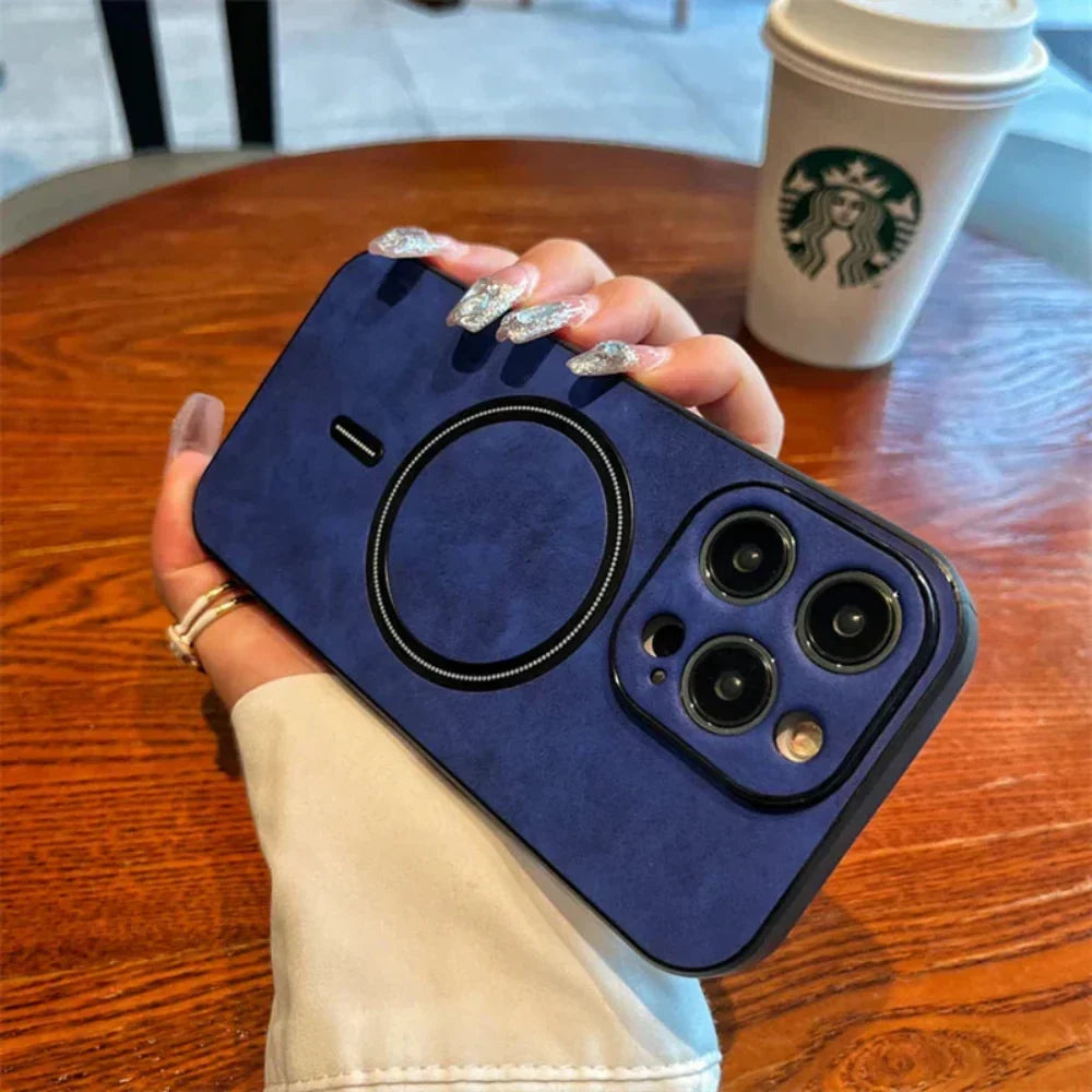 Leather Magnetic Protective Phone Case