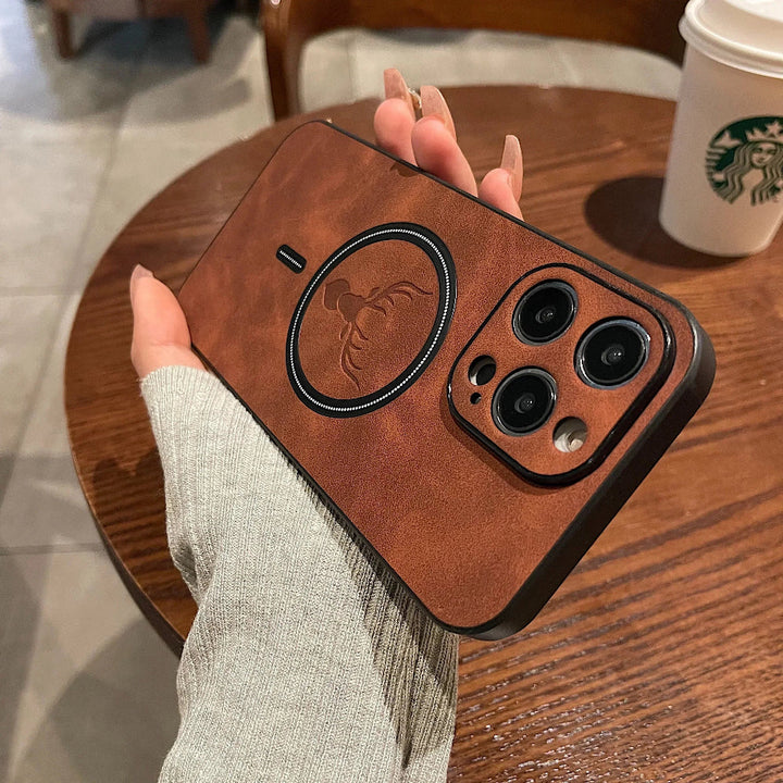 Leather Magnetic Protective Phone Case
