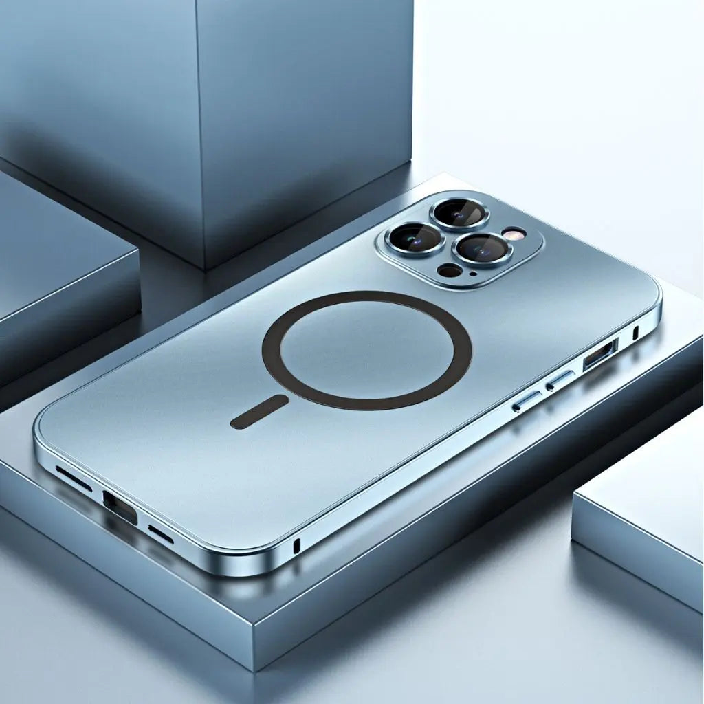 Phone Case Magnetic Metal MagSafe Compatible Cover