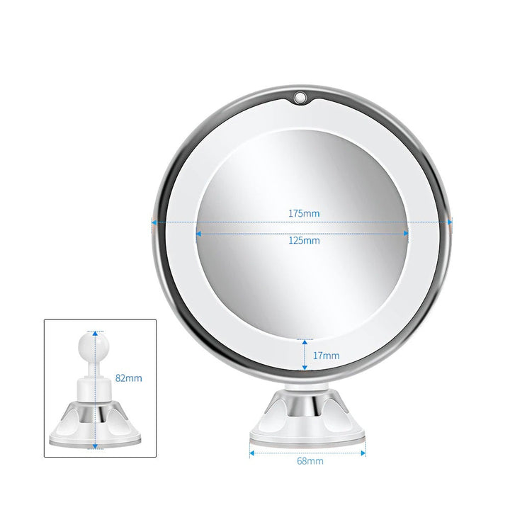 Cosmetic mirror with lighting – LED makeup mirror with magnification function