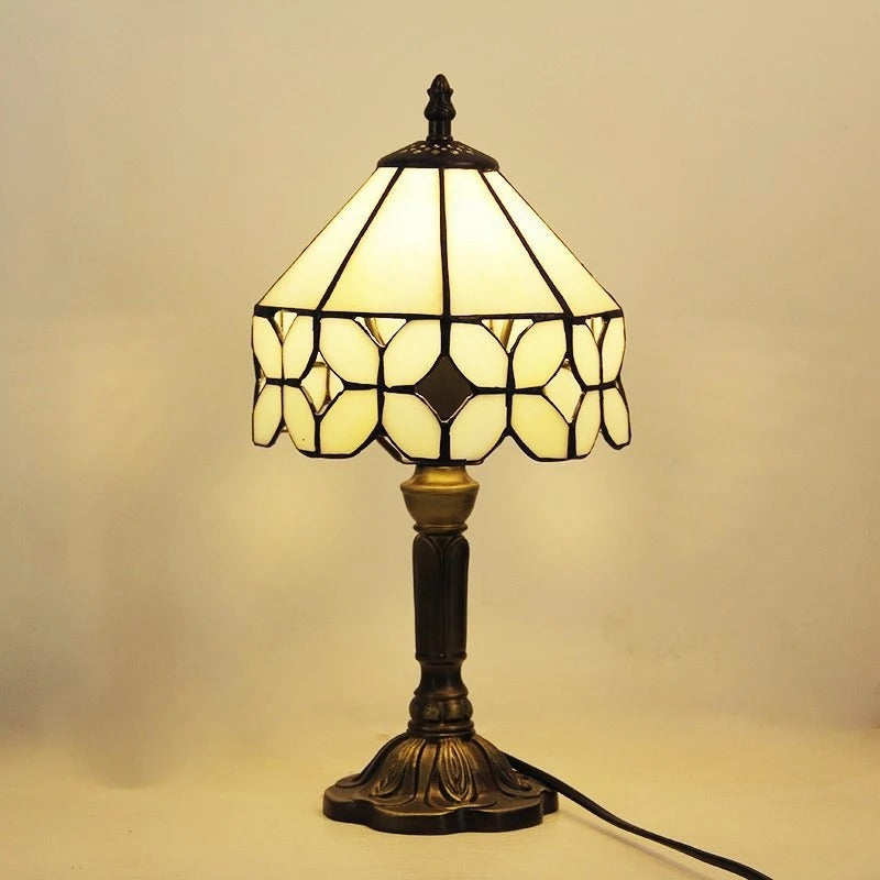Table Lamp LED Baroque Retro E27 - Vintage Tiffany Glass