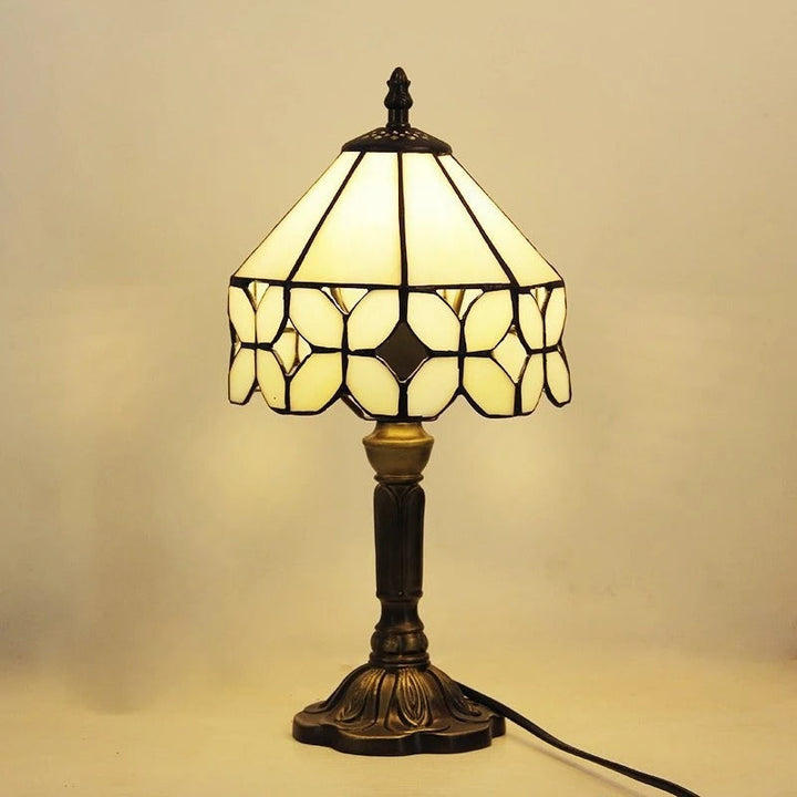 Table Lamp LED Baroque Retro E27 - Vintage Tiffany Glass