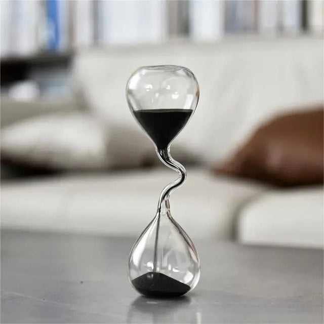 Curvy Black Hourglass | Glass