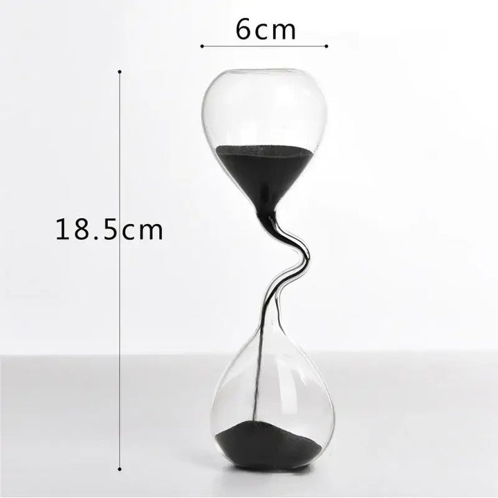 Curvy Black Hourglass | Glass