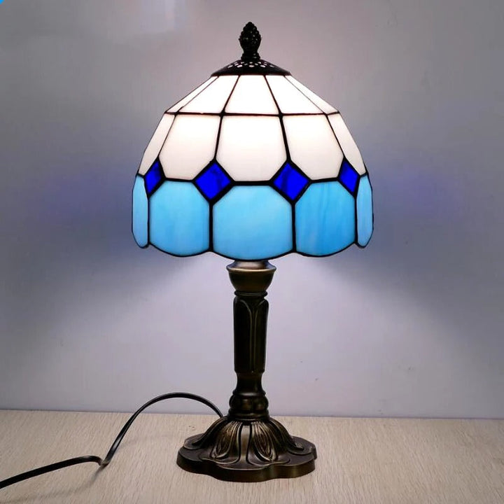 Table Lamp LED Baroque Retro E27 - Vintage Tiffany Glass
