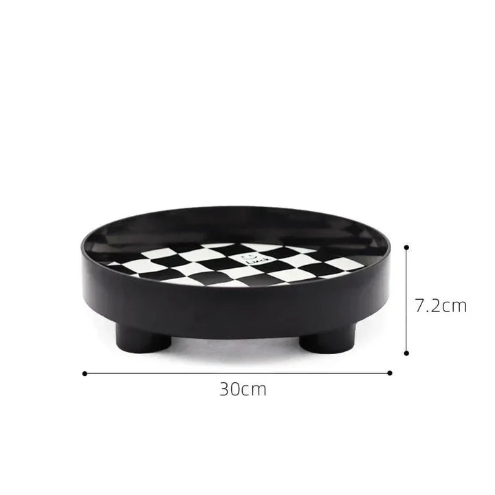 Monochrome Chessboard Storage Tray