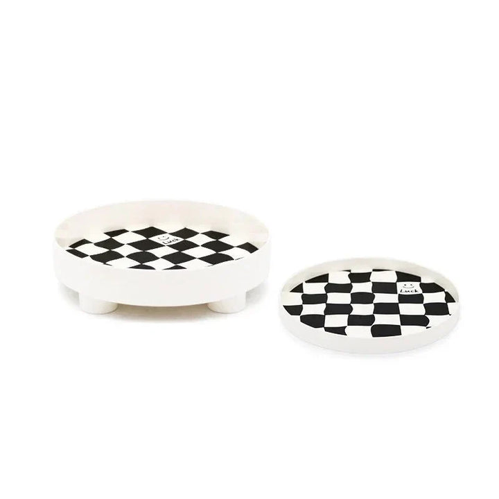 Monochrome Chessboard Storage Tray