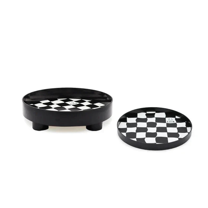 Monochrome Chessboard Storage Tray