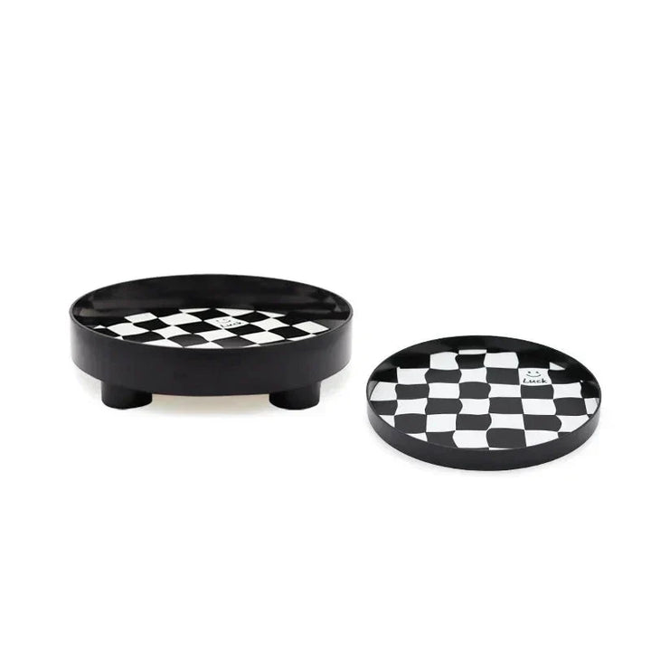 Monochrome Chessboard Storage Tray