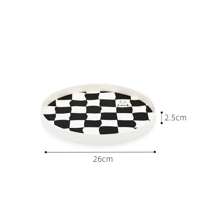 Monochrome Chessboard Storage Tray