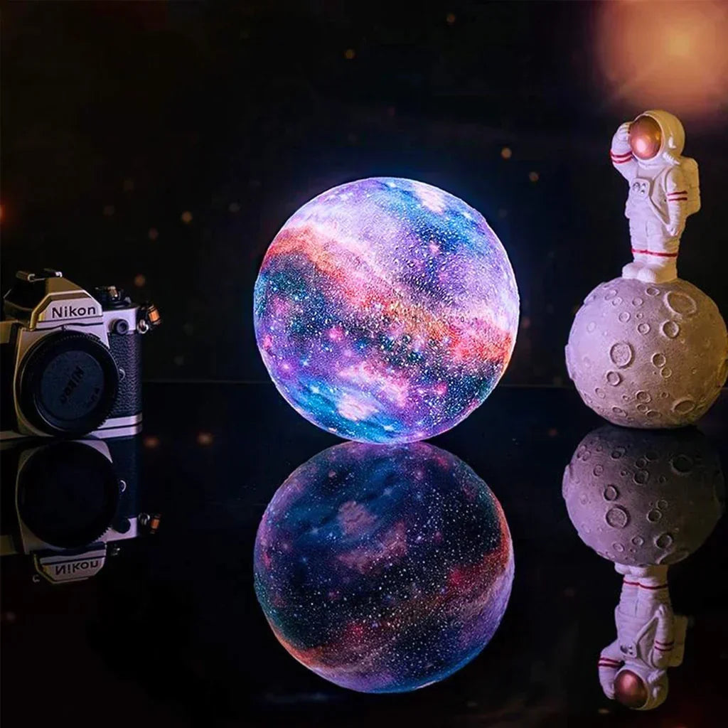 Scandinavian Moon Lamp | 16 colours | With Remote Control - Sky