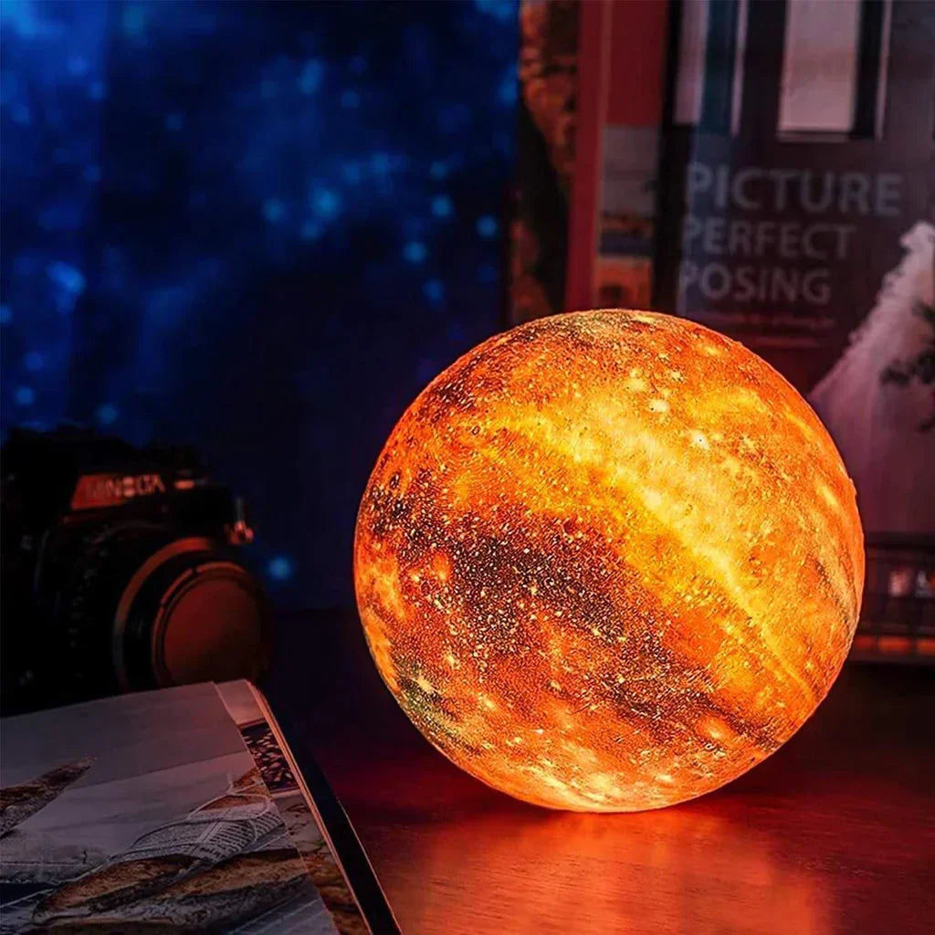 Scandinavian Moon Lamp | 16 colours | With Remote Control - Sky