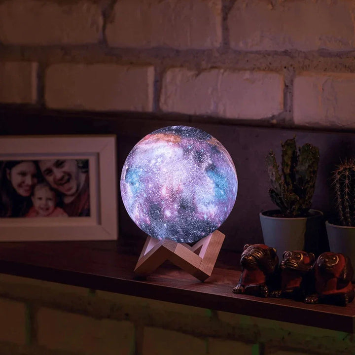 Scandinavian Moon Lamp | 16 colours | With Remote Control - Sky