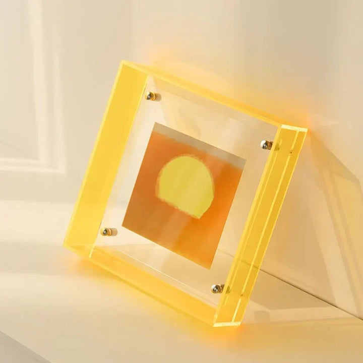 Neon Acrylic Floating Picture Frame