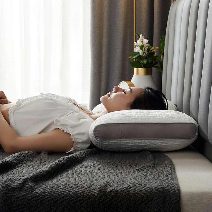 Elmvora | Hybrid Pillow for Back and Side Sleepers - Neck and Shoulder Support Pillow